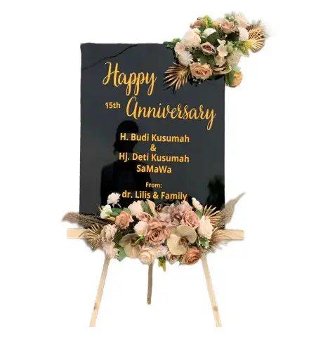 Papan Bunga Akrilik Padi