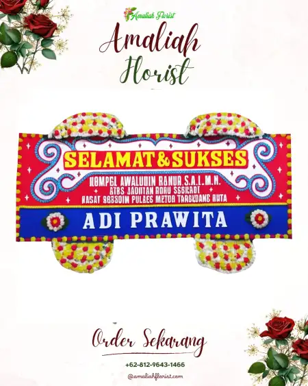 Papan Bunga Ucapan Selamat Padi